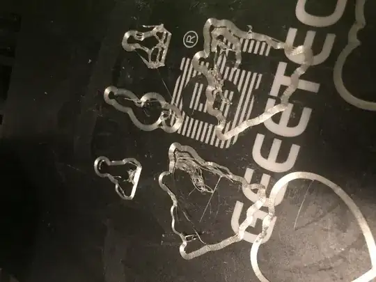 Close up of print