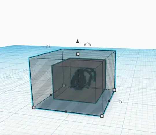Hollowed mold, solid, and 3D model that is part of the hollowed mold