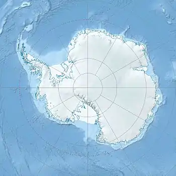Shackleton Ice Shelf is located in Antarctica