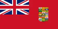 1907: Alberta and Saskatchewan were added to the flag. The coats of arms of British Columbia, Prince Edward Island, and Manitoba took on their modern forms.