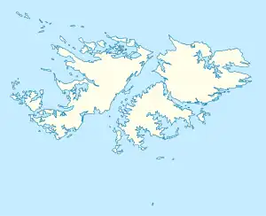 Skirmish at Many Branch Point is located in Falkland Islands