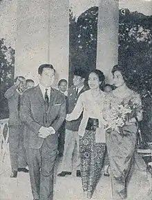 Image 14Norodom Sihanouk and his wife in Indonesia, 1964 (from History of Cambodia)