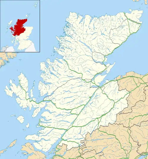 Rumster Forest transmitting station is located in Highland