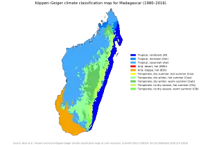 Image 32A Köppen climate classification map of Madagascar (from Madagascar)
