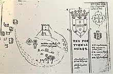 Image 14Matatana, represented in a picture of 1613, regarding a settlement of the beginning of the 16th century, in the Book of Humberto Leitão" (from Madagascar)