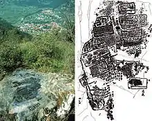 Image 19Valcamonica rock art (I), Paspardo r. 29, topographic composition, 4th millennium BCE (from Cartography)