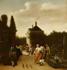 A Game of Ninepins, c. 1665