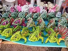 Image 48Toy animals made from raffia, a native palm (from Madagascar)