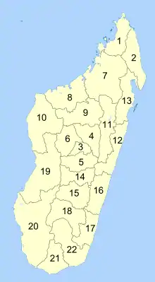 Image 19A map of Madagascar's regions (from Madagascar)