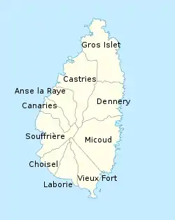 Outline of Soufrière Quarter